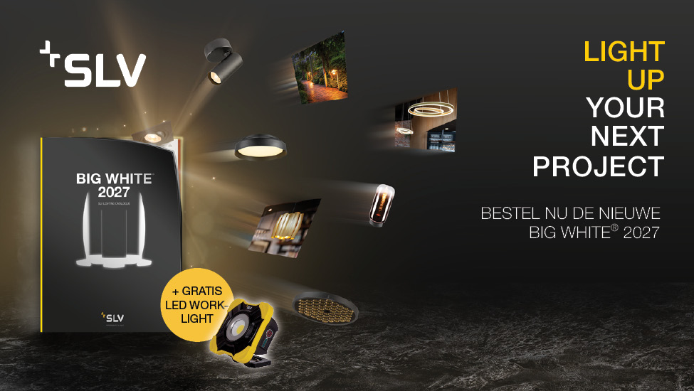 BIG WHITE&reg; 2027: vraag nu de nieuwe catalogus aan met alle verlichting van SLV